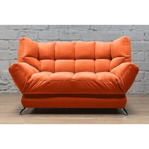 Прямой диван «Люкс 2», механизм клик-кляк, велюр, цвет catania flame