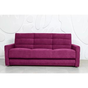 Прямой диван «Прайм 9», книжка, независимый пружинный блок, велюр, цвет selfie merlot