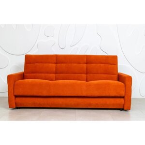 Прямой диван «Прайм 9», книжка, независимый пружинный блок, велюр, цвет selfie terracotta