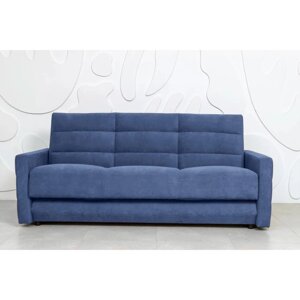 Прямой диван «Прайм 9», книжка, независимый пружинный блок, велюр, цвет ultra denim