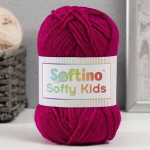 Пряжа 100% акрил "Softy Kids" 90м 5м 50 гр цвет 14 розовато-лиловый