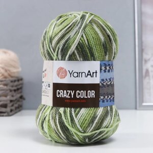 Пряжа "Crazy color" 25% шерсть, 75% акрил 260м/100гр (115)