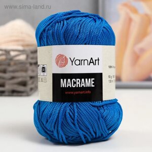 Пряжа "Macrame Макраме" 100% полиэстер 130м/90гр (139 т. бирюза)