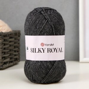 Пряжа "Silky Royal" 65% мерин. шерсть, 35% иск. шелк 140м/50г (435 моренго)