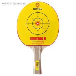 Ракетка для настольного тенниса Torres Control, для начинающих, накладка 1.8 мм, коническая ручка