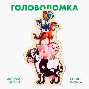 Рамка - вкладыш «Ферма», 5 деталей