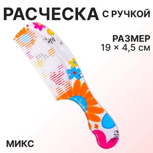 Расчёска, 19,2 4,5 см, рисунок МИКС