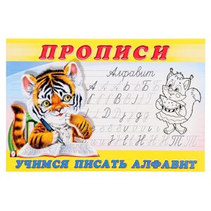 Раскраска-пропись «Учимся писать алфавит»