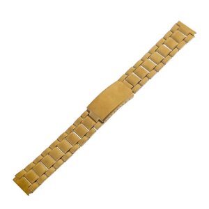 Ремешок для часов "Соломон", 18 мм, металл, l-16 см, золотой