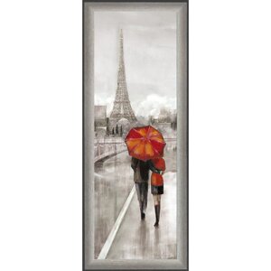 Репродукция картины «Парижская прогулка», 20х60, рама (27-006)