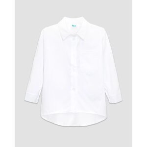 Рубашка для девочки, рост 134 см, цвет белый