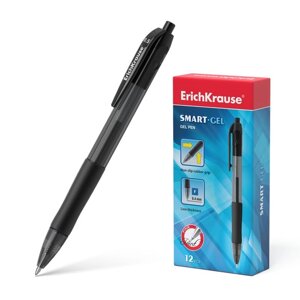 Ручка гелевая автоматическая ErichKrause Smart-Gel, стержень чёрный