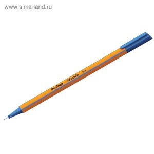 Ручка капиллярная Berlingo Rapido, 0,4 мм, трёхгранная, стержень синий