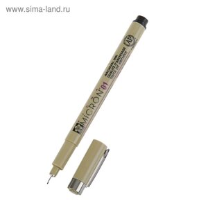 Ручка капиллярная для черчения Sakura Pigma Micron 01 линер 0.25 мм, черный, высокое содержание пигмента)