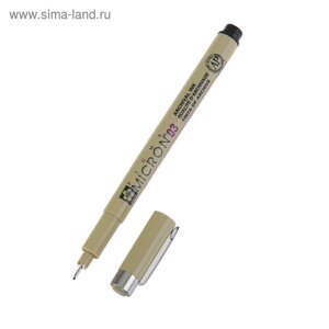Ручка капиллярная для черчения Sakura Pigma Micron 03 линер 0.35 мм, черный, высокое содержание пигмента)