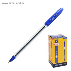 Ручка шариковая Flair X-5, узел-игла 0.7 мм, масляная основа, стержень синий