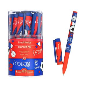 Ручка шариковая FreshWrite "Футбол. Чемпионы. Франция", 0,7 мм, синие чернила