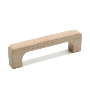Ручка скоба 111 мм мебельная деревянная Y8, Бук 1шт