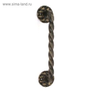 Ручка-скоба "Белгород" Витая 240 мм, цвет бронза