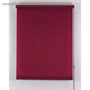 Рулонная штора «Комфортиссимо», 120х160 см, цвет красное вино