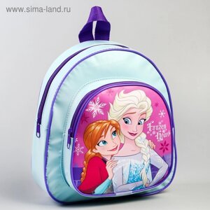 Рюкзак детский, 23,5 см х 10 см х 26,5 см "Анна и Эльза", Холодное сердце