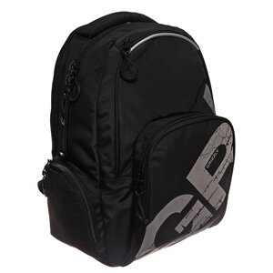 Рюкзак молодёжный 42 х 32 х 22 см, Grizzly, эргономичная спинка, отделение для ноутбука, чёрный