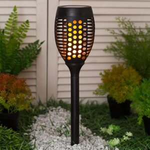 Садовый светильник Uniel на солнечной батарее «Факел», 10 73 10 см, эффект пламени