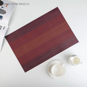 Салфетка сервировочная на стол «Вензеля», 45,530 см, цвет бордовый