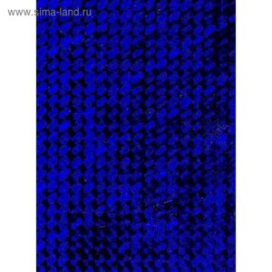 Самоклеящаяся пленка "Colour decor" 1007, голография мелкий квадрат синий 0,45х8 м