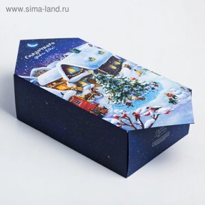 Сборная коробка‒конфета «Новогодняя деревушка», 18 28 10 см