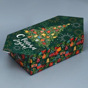 Сборная коробка‒конфета «Новогодняя ёлка», 18 28 10 см