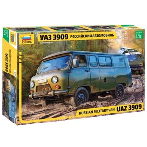 Сборная модель-машина «Российский автомобиль УАЗ 3909», Звезда, 1:35,3644)