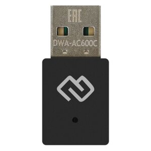 Сетевой адаптер WiFi Digma DWA-AC600C AC600 USB 2.0 (ант. внутр.) 1ант. (упак. 1шт)