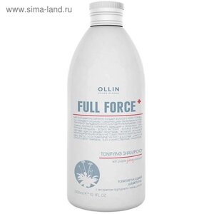 Шампунь для очищения волос Ollin Professional Full Force, тонизирующий, с экстрактом пурпурного женьшеня, 300 мл