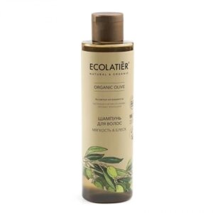 Шампунь для волос Ecolatier Ecolatier Organic Olive «Мягкость & блеск», 250 мл