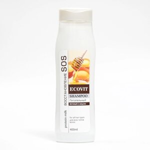 Шампунь для волос питательный ECOandVIT SOS "Яичный с медом", 400 мл