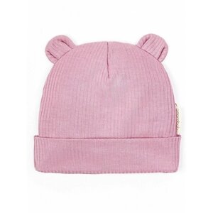 Шапочка детская Amarobaby Fashion bear, размер 42-44, цвет розовый