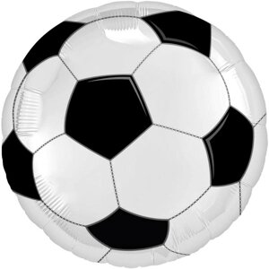 Шар фольгированный 18"Футбольный мяч», круг