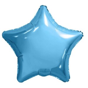 Шар фольгированный 19"Холодный голубой», звезда