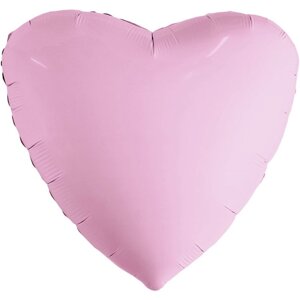 Шар фольгированный 19"Мистик розовый фламинго», сердце