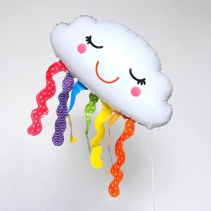 Шар фольгированный 24"Облако с дождиком», фигура