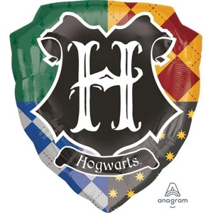 Шар фольгированный 27"Гарри Поттер», герб Хогвартса, фигура