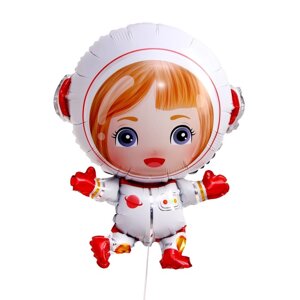Шар фольгированный 30"Девочка-космонавт»