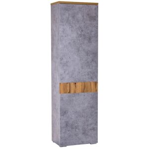 Шкаф 1-створчатый «Римини 2032. М1», 580 380 1995 мм, цвет дуб вотан / бетон чикаго