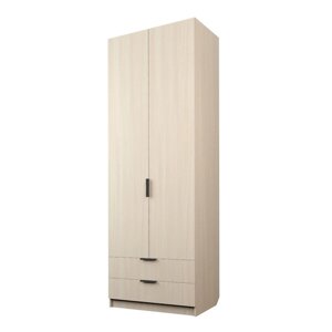 Шкаф 2-х дверный «Экон», 8005202300 мм, 2 ящика, штанга, цвет дуб молочный