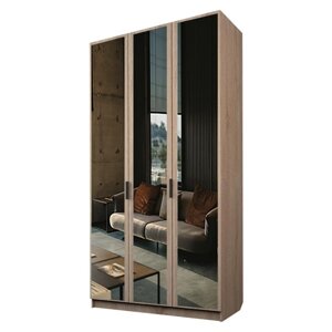 Шкаф 3-х дверный «Экон», 12005202300 мм, 3 зеркала, цвет дуб сонома