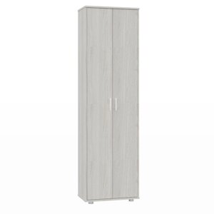 Шкаф для одежды «Афина», 600 343 2078 мм, 2 двери, цвет ясень анкор светлый