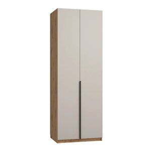 Шкаф для одежды «Авелона», 8005572200 мм, 2 двери, ЛДСП, цвет кашемир серый / дуб вотан