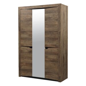 Шкаф для одежды «Лючия» 33.02, 3 двери, 1528 580 2300 мм, цвет кейптаун / венге