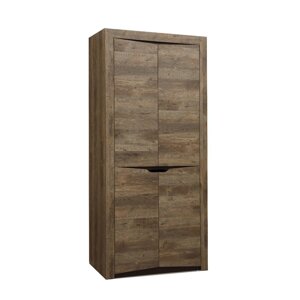Шкаф для одежды «Лючия» 33.03, 2 двери, 1078 580 2300 мм, цвет кейптаун / венге